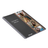 Bruine fotocabine - Trendy Modern gepersonaliseerd Notitieboek (Rechterzijde)