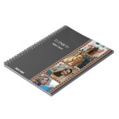 Bruine fotocabine - Trendy Modern gepersonaliseerd Notitieboek (Linkerzijde)