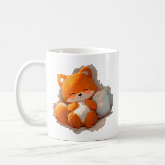 Bruine fox koffiemok (Links)