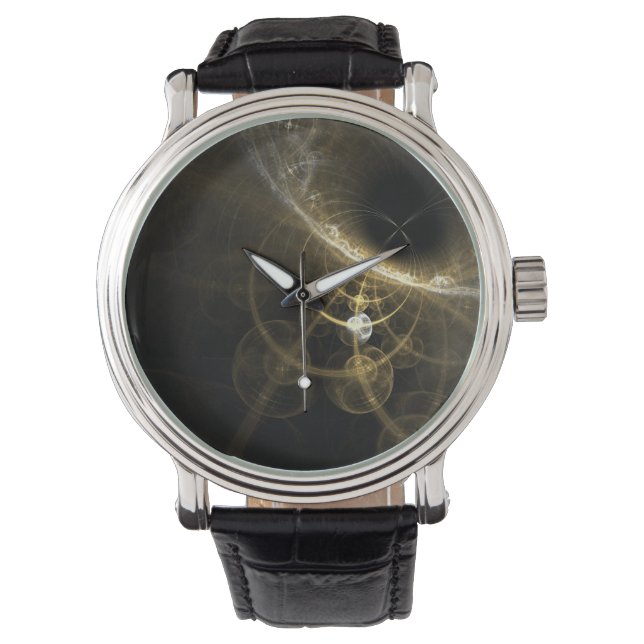 Bruine fractaal horloge (Voorkant)