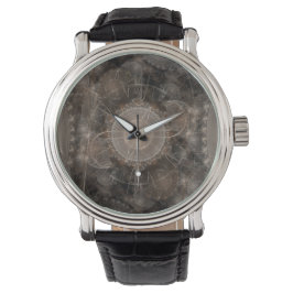 Bruine fractaal horloge