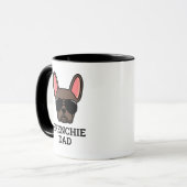 Bruine Franse Bulldog Frenchie Hond Vader Mok (Voorkant links)