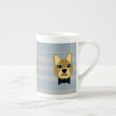 Bruine Franse Bulldog, Stripes Porselein Kop (Rechts)