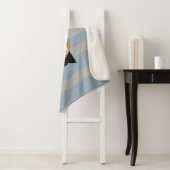 Bruine Frenchie Bulldog, Strepen Sherpa Deken (In situ)