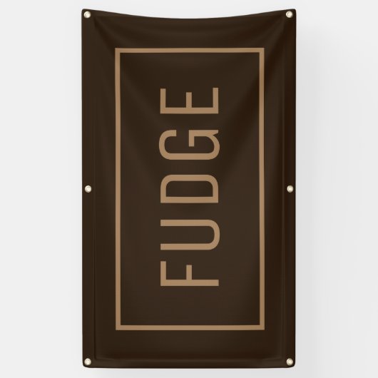 Bruine Fudge bord Spandoek (Verticaal)