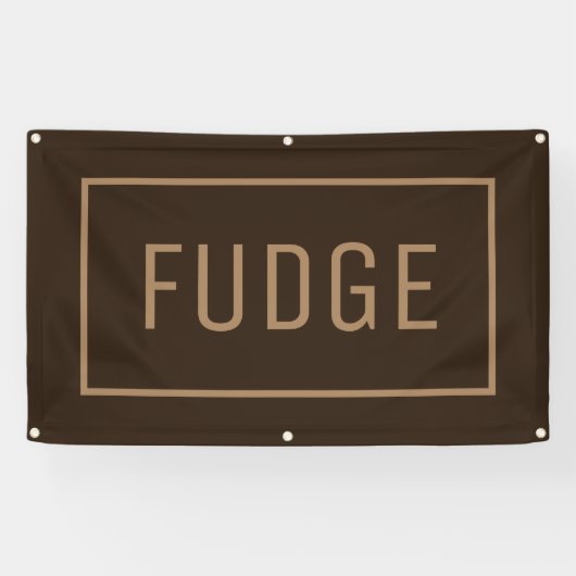Bruine Fudge bord Spandoek (Horizontaal)