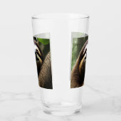 Bruine Fuzzy Sloth Glas (Links)