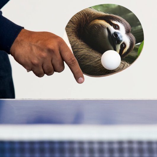 Bruine Fuzzy Sloth Tafeltennisbatje (Insitu)