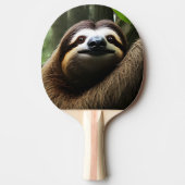 Bruine Fuzzy Sloth Tafeltennisbatje (Voorkant)
