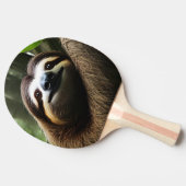 Bruine Fuzzy Sloth Tafeltennisbatje (Zijkant)