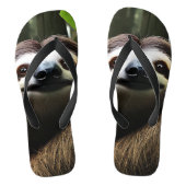 Bruine Fuzzy Sloth, Teenslippers (Voetbed)