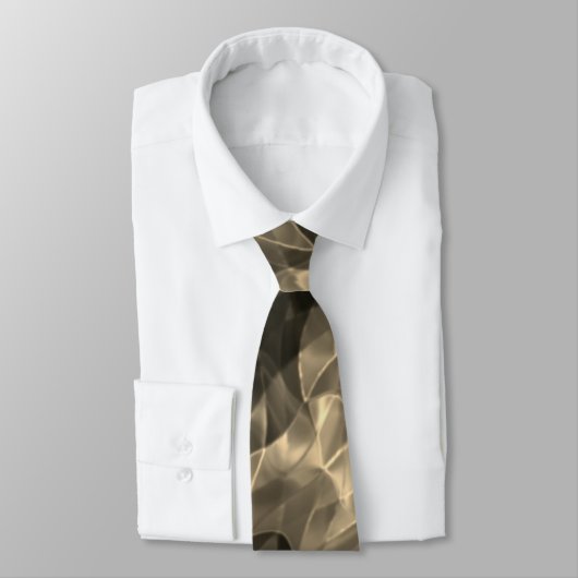 Bruine gebogen driehoeken of rimpels. stropdas (Gebonden)