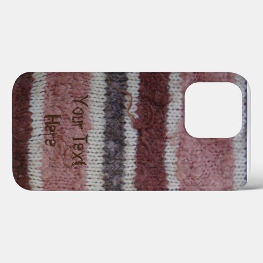 Bruine gebreide strepen  stijl Fun Gebreid Case-Mate iPhone Case (Achterkant (horizontaal))