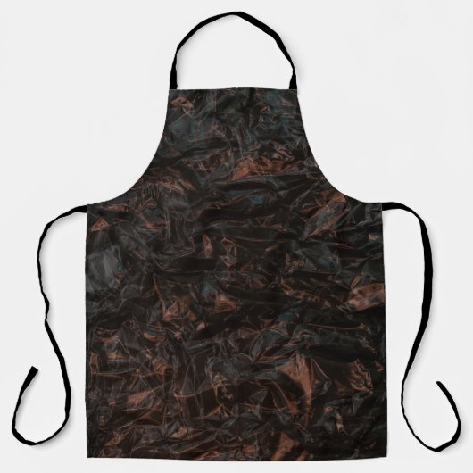 Bruine gedroogde bladeren op de grond schort (Voorkant)