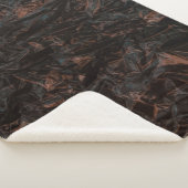 Bruine gedroogde bladeren op de grond sherpa deken (3/4)