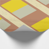 Bruine, gele en grijze blokken cadeaupapier (Hoek)