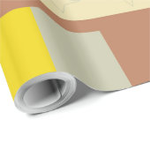 Bruine, gele en grijze blokken cadeaupapier (Rol Hoek)