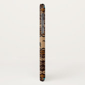 Bruine Geometrische Etnische PatroonAfrikaanse Gir Case-Mate iPhone Case (Achterkant/links)