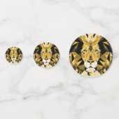 Bruine Geometrische leien Gepersonaliseerd op zond Confetti (Voorkanten)