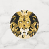 Bruine Geometrische leien Gepersonaliseerd op zond Confetti (Kleine voorkant)