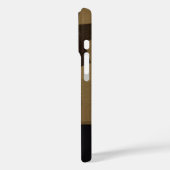 Bruine geometrische vormen patroon Sticker Case-Mate iPhone Case (Achterkant / Links)