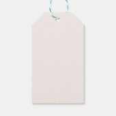 Bruine geruite Pasen Cadeaulabel (Achterkant)