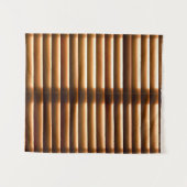 Bruine, gesloten vensterzonweringen wandkleed (Voorkant (horizontaal))