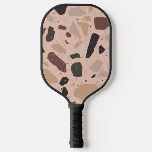 Bruine gespikkelde Pickleball Paddle (Voorkant)