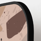 Bruine gespikkelde Pickleball Paddle (Links Detail)