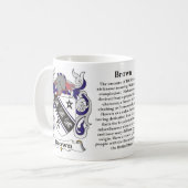 Bruine gezinskabel van de Mok van wapens (Voorkant links)