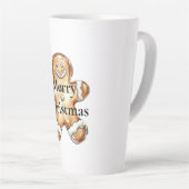 Bruine Gingerbread Cookie Christmas Latte Mok (Rechterhoek)