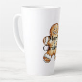 Bruine Gingerbread Cookie Christmas Latte Mok (Linkerhoek)