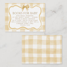 Bruine Gingham Golvende Lijst Boog Boeken Voor Bab