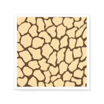 Bruine Giraffe Patroon – Minimal Dierenprint