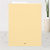 Bruine Giraffe Patroon – Minimalistisch Dierprint Kaart (Achterkant)