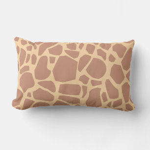 Bruine Giraffe Print Lumber Pillow Kussen