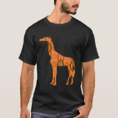Bruine giraffe T-Shirt (Voorkant)