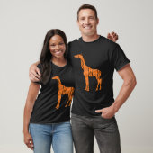 Bruine giraffe T-Shirt (Unisex)