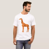 Bruine giraffe t-shirt (Voorkant volledig)