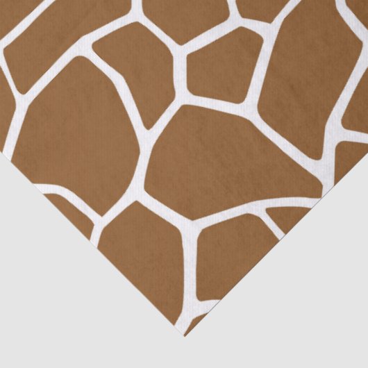Bruine Giraffe Tissuepapier (Detail)