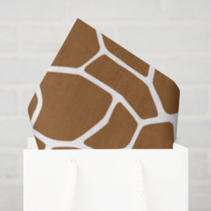 Bruine Giraffe Tissuepapier
