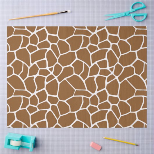 Bruine Giraffe  Tissuepapier (Craft)