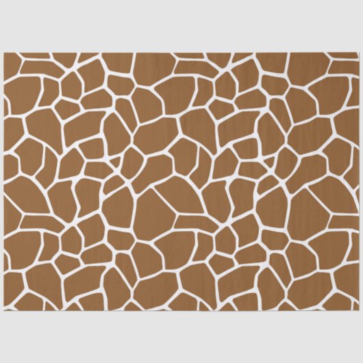 Bruine Giraffe  Tissuepapier (Voorkant)