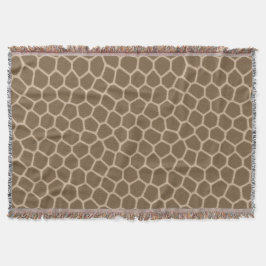 bruine giraffe werpdeken deken