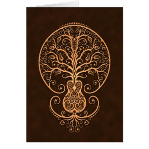 Bruine gitaarboom van het leven