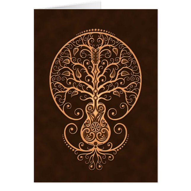 Bruine gitaarboom van het leven (Voorkant)