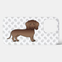 Bruine gladharige Dachshund Mopshond Illustratie