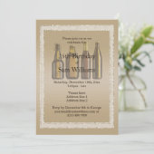 Bruine glitters en bruinbier kaart (Staand voorkant)