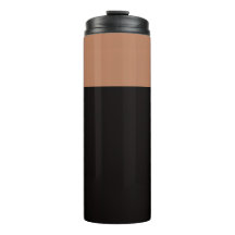 Bruine Glossy Thermische Tumbler – Hete & Koude Mo