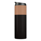 Bruine Glossy Thermische Tumbler – Hete & Koude Mo Thermosbeker (Geroteerd rechts)